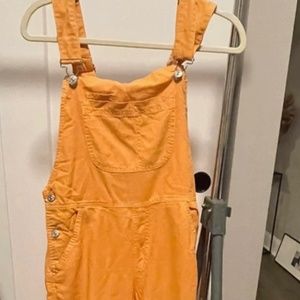 Orange Linen Jumpsuit